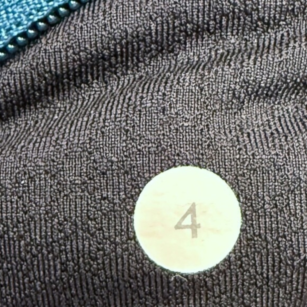 Lululemon Run Inspire Crop II Running Athletic Blue Black leggings Size 4 - Picture 4 of 14
